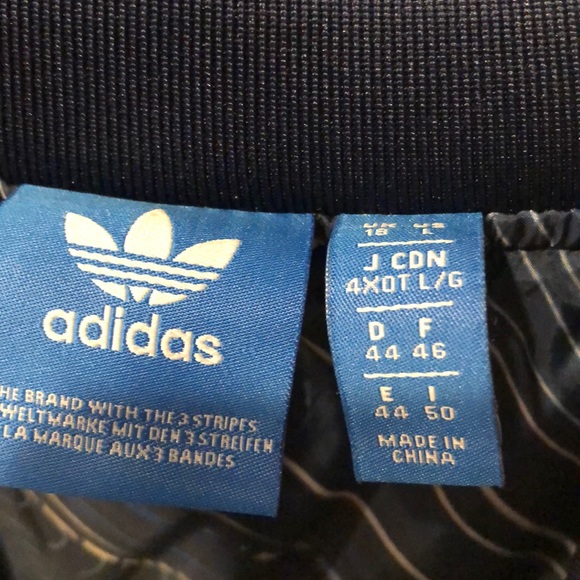 Adidas lined wind breaker jacket navy blue - Picture 3 of 7